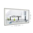 Heizprinz Infrarotheizung Spiegel 600 Watt mit LED Rahmen 60 x 110 cm