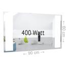 Heizprinz Infrarotheizung Spiegel 400 Watt rahmenlos mit LED Beleuchtung 60 x 90 cm