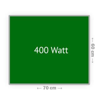 Heizprinz Infrarotheizung Glas RAL 400 Watt mit Rahmen 60 x 70 cm